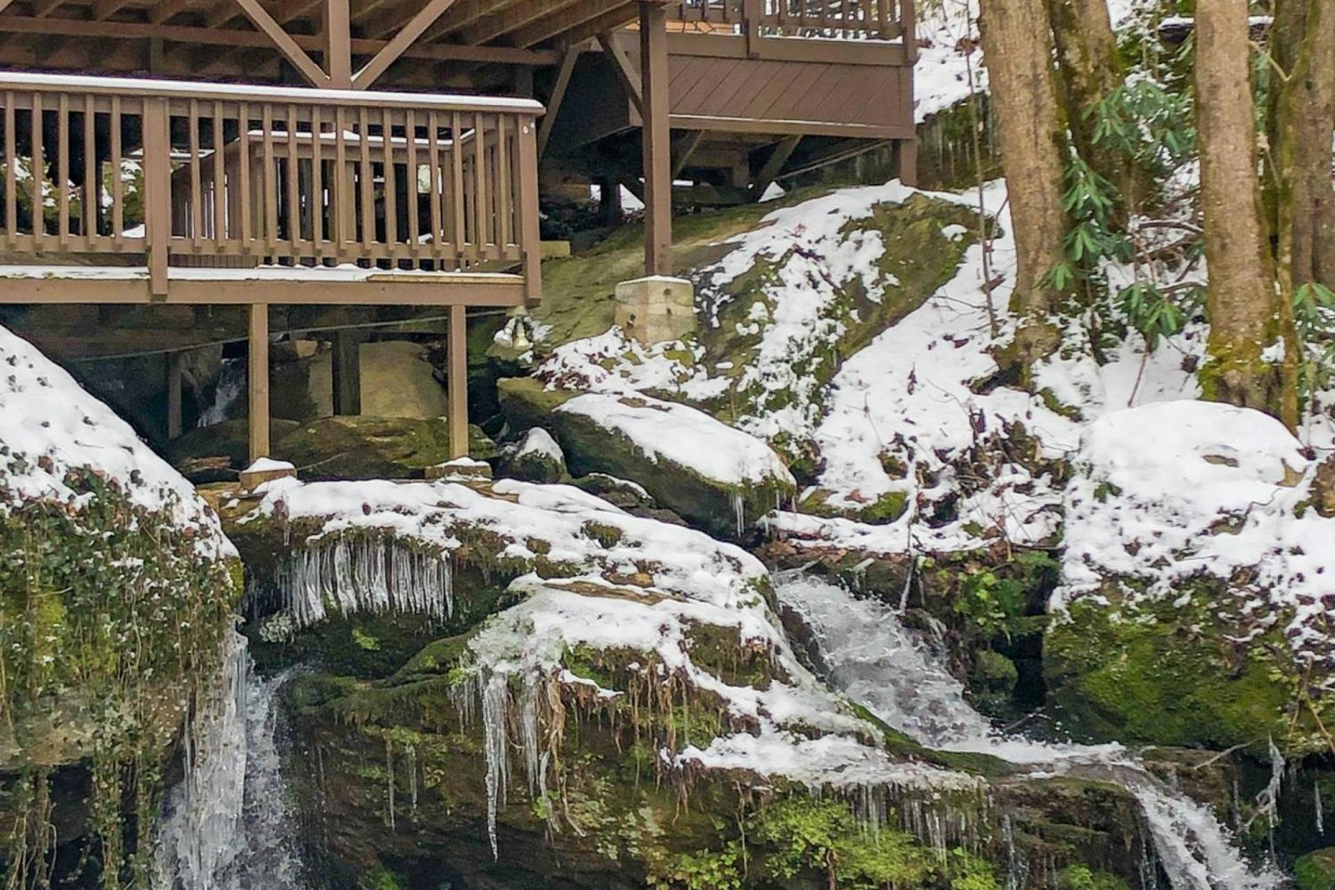 Waterfall Cabin McCookville Exterior foto