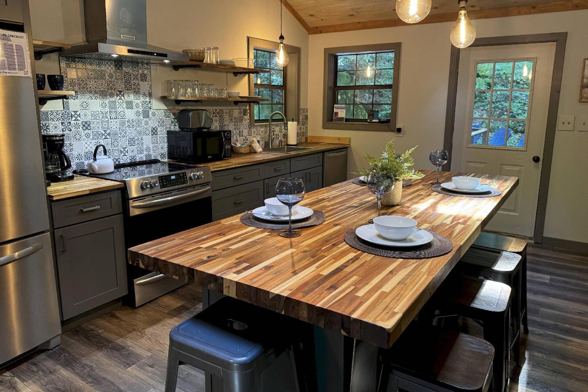 Waterfall Cabin McCookville Exterior foto